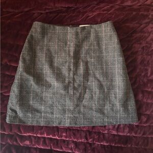 Wilfred Charcoal/Red Plaid Mini Skirt